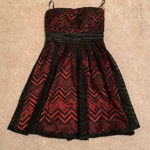 Strapless homecoming dress